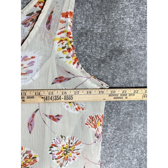 Old Navy Floral Tiered Hem Tank Top Womens Size Large Scoop Neck Lined - Picture 6 of 7